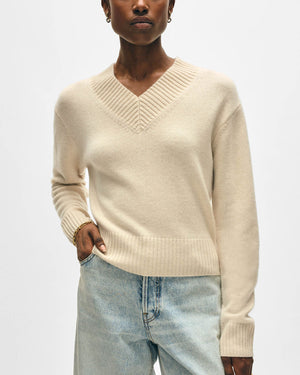 Rib V-Neck Sweater