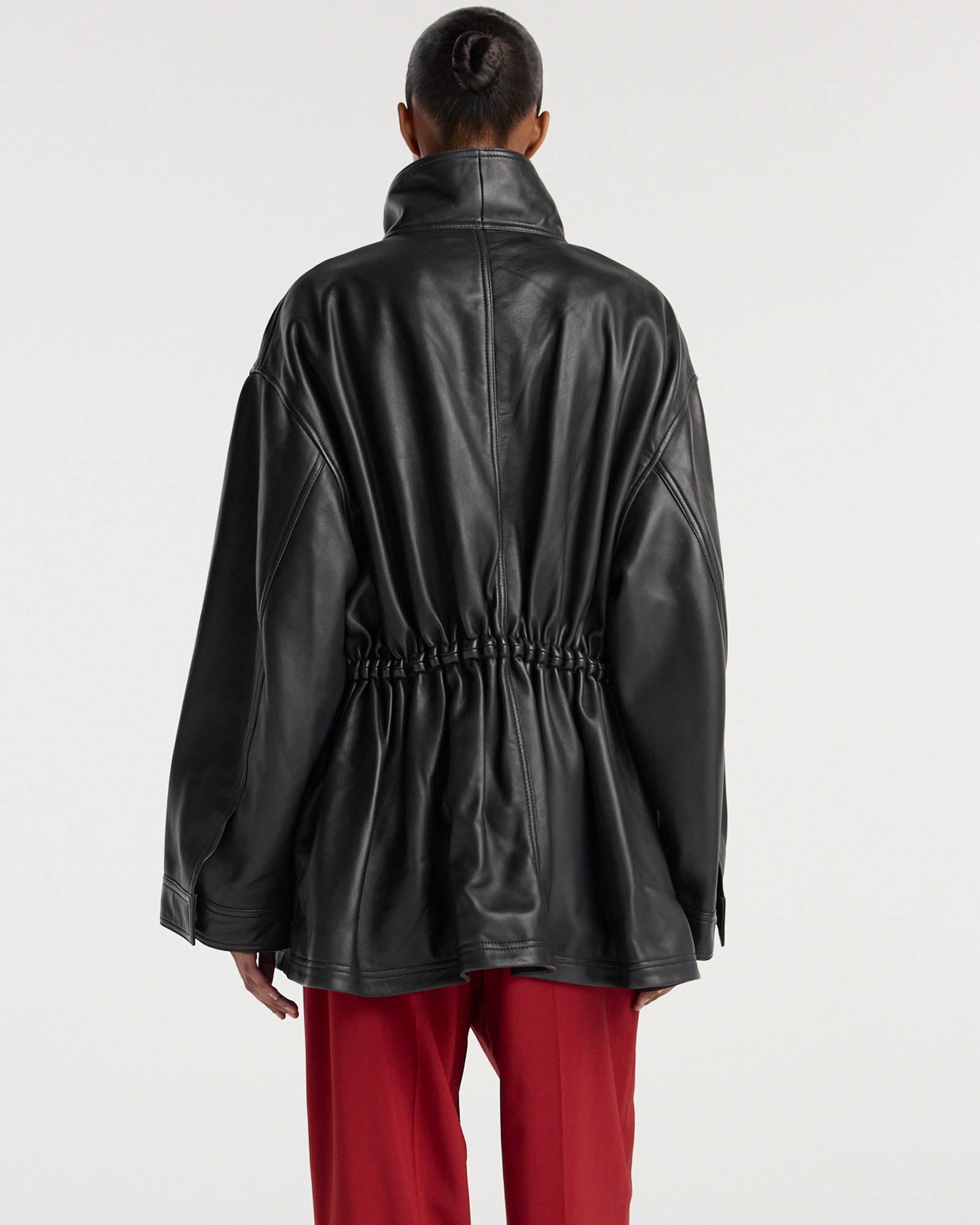 Sculptural Leather Jacket