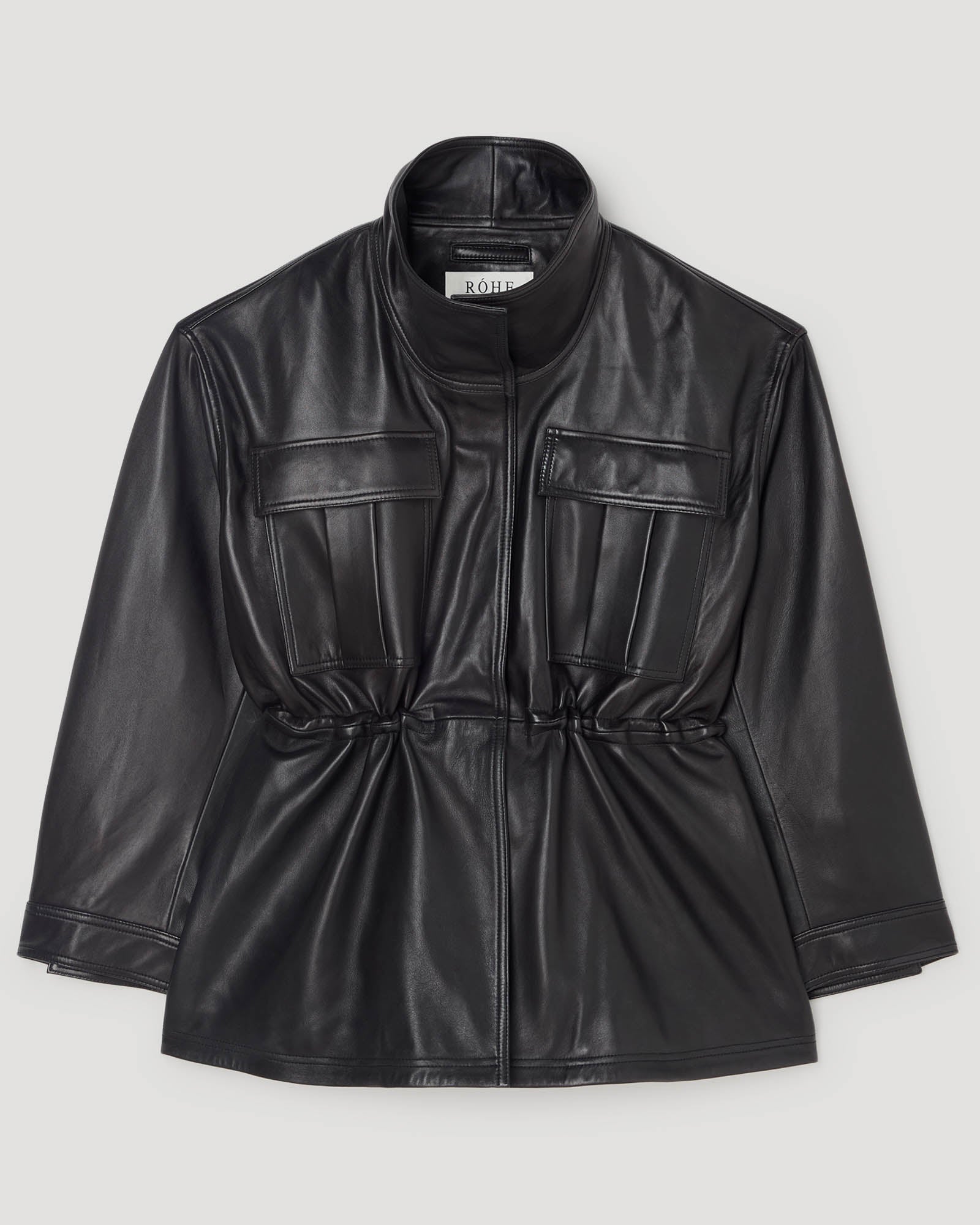 Sculptural Leather Jacket