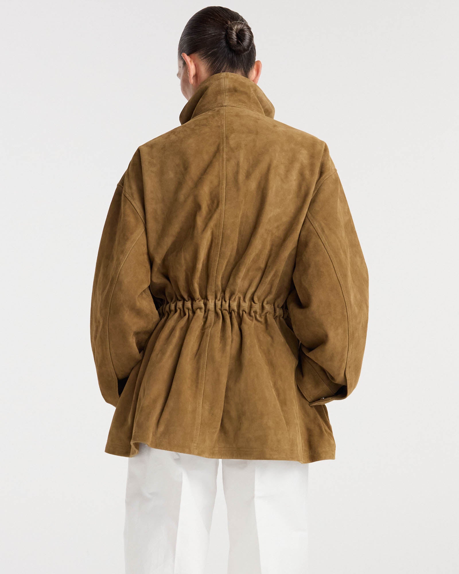 Sculptural Suede Jacket
