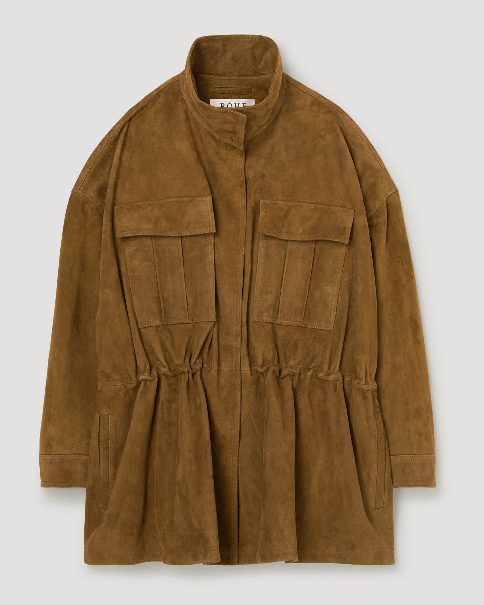 Sculptural Suede Jacket