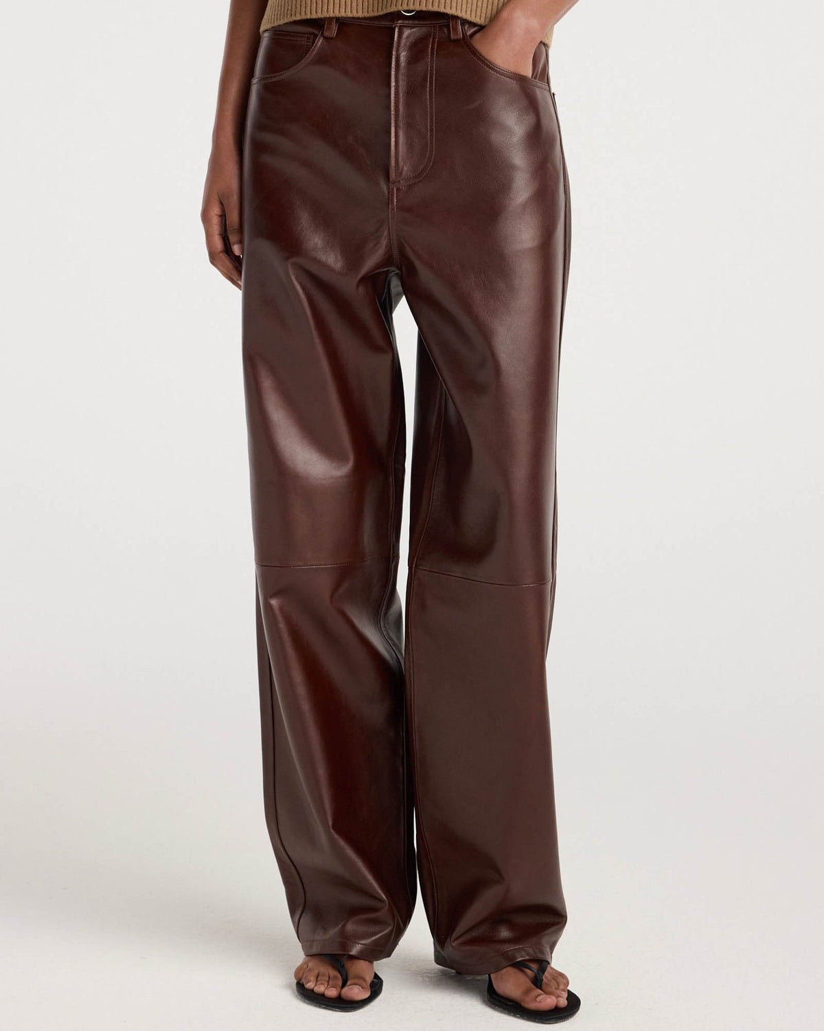 Brun Baggy Trousers