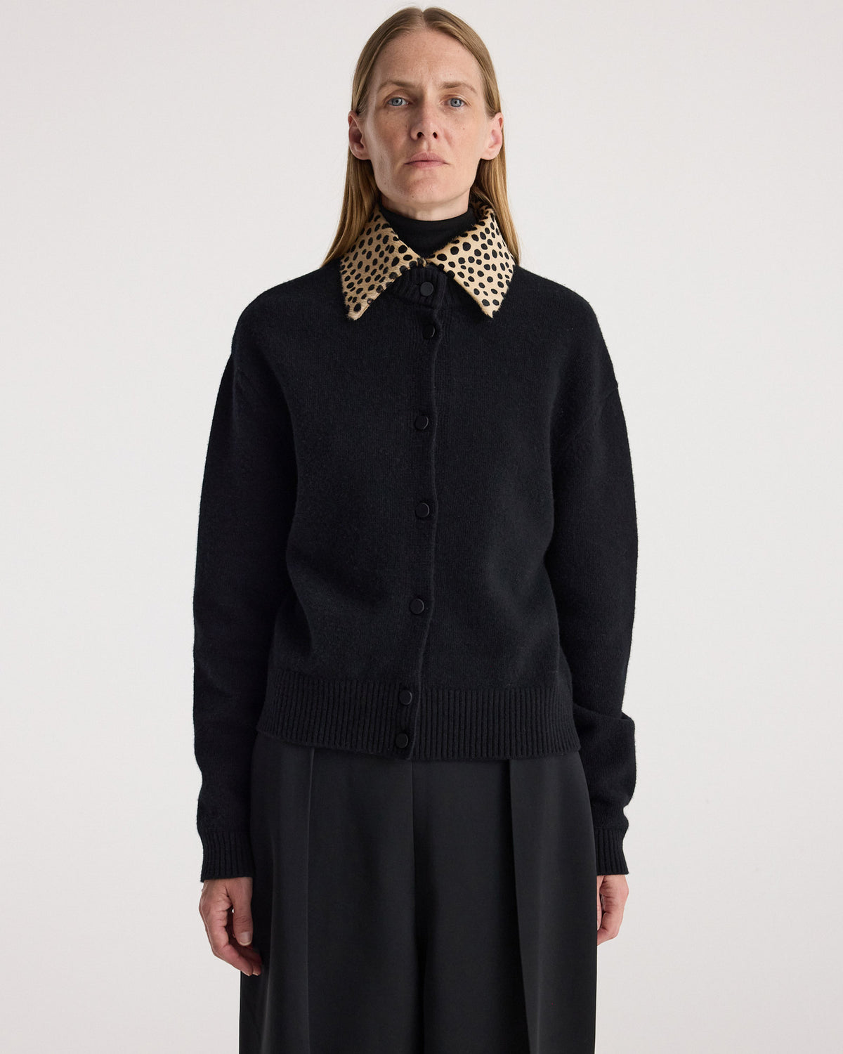 Cheetah Collar Cardigan