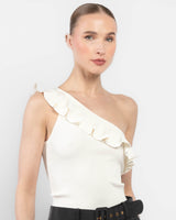 Rhiannon Frill Asymmetric Top