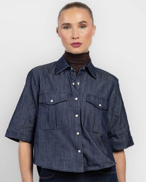 Chemise en jean Safari