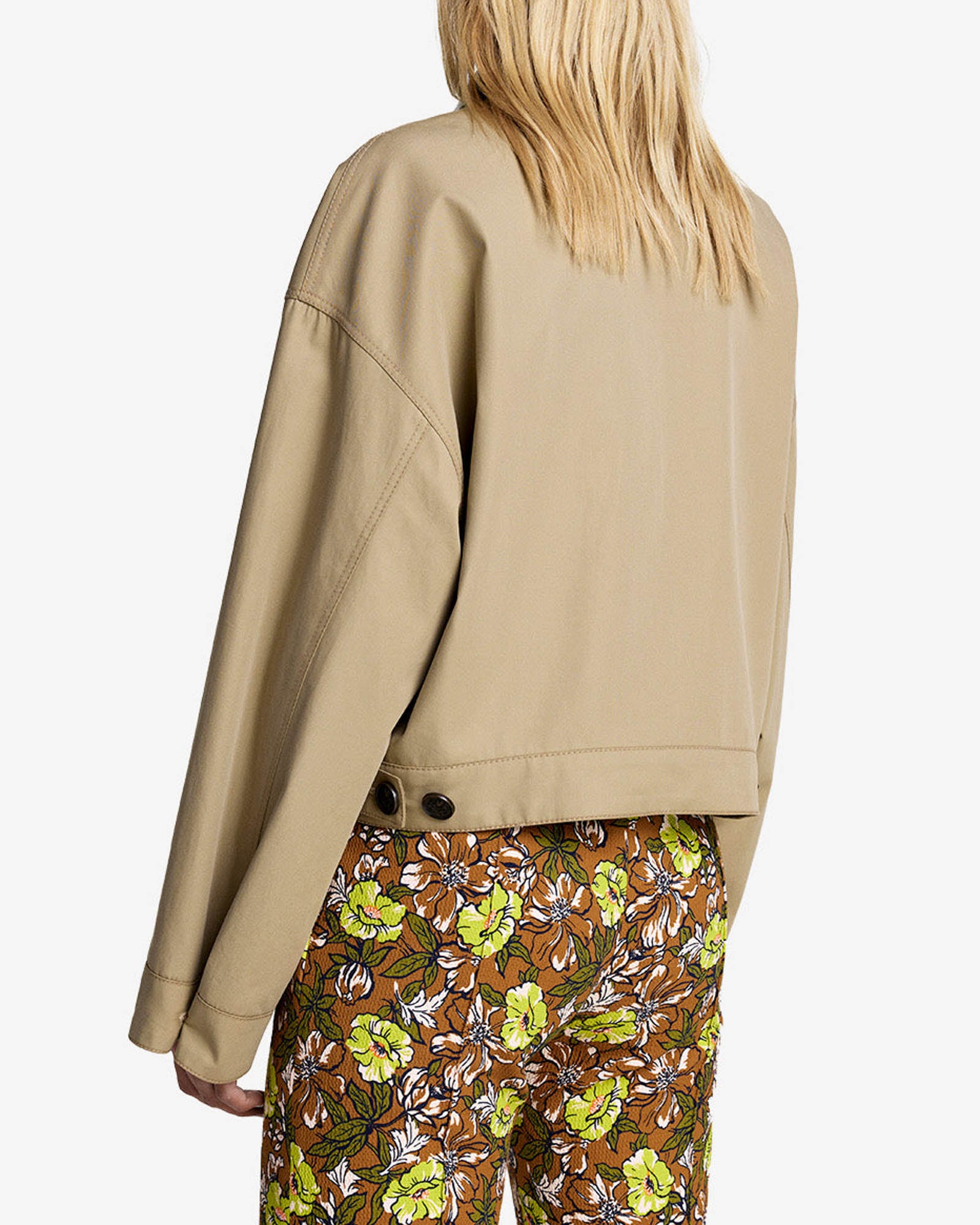 Leather Block Jacket