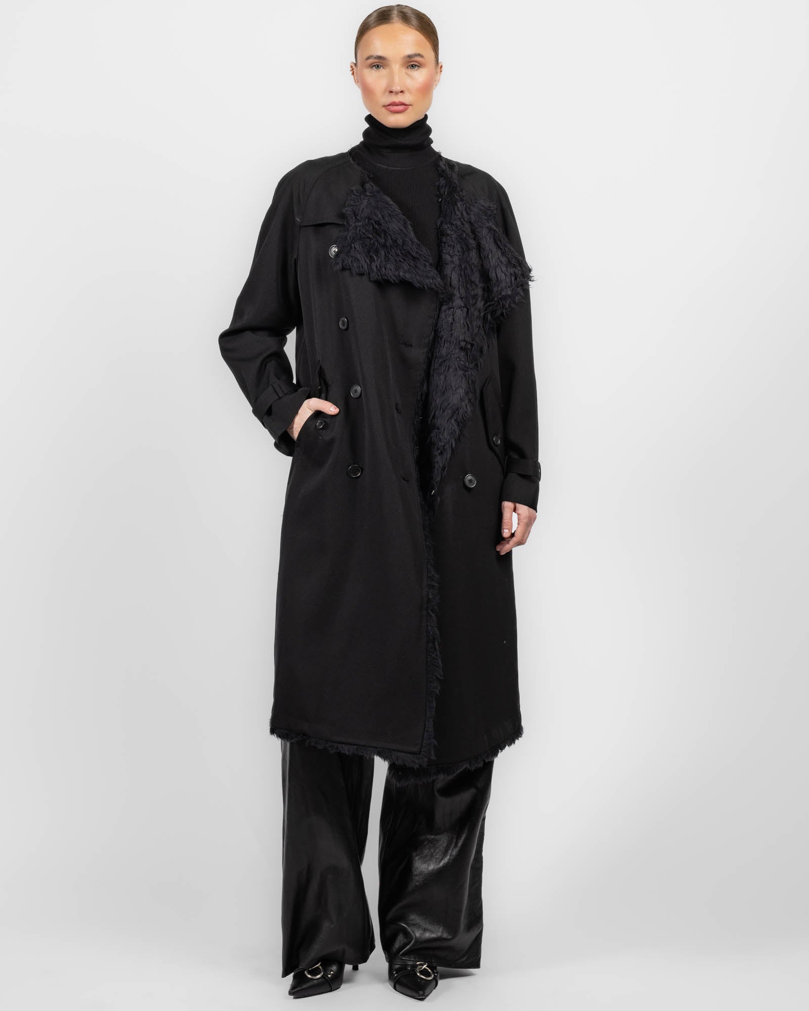 R13 Reversible Trench Coat Liner