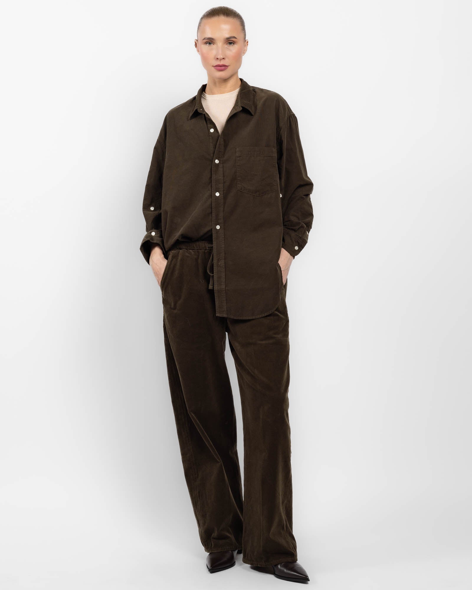 Chemise en velours côtelé Kayla