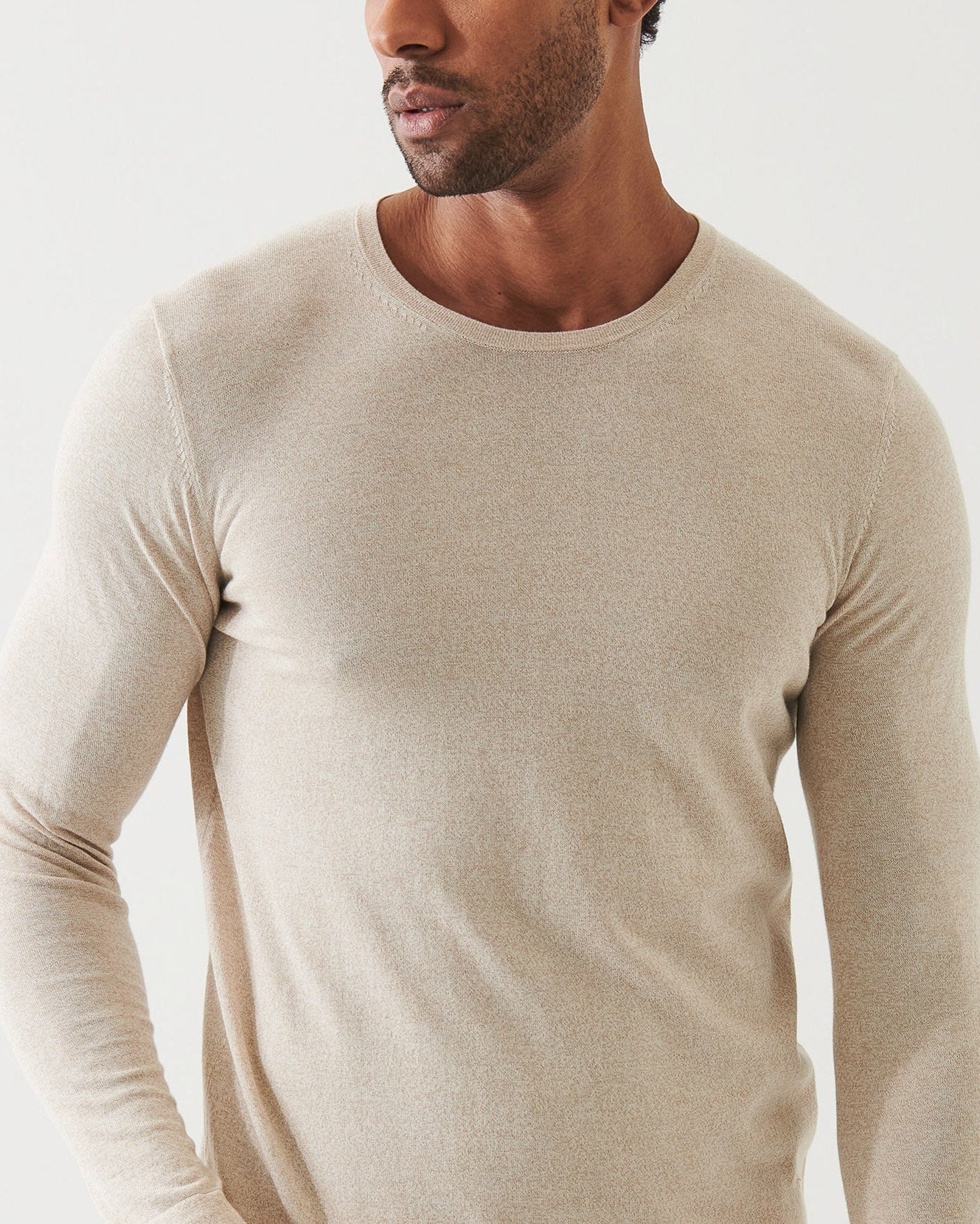 Cotton Cupro Crewneck