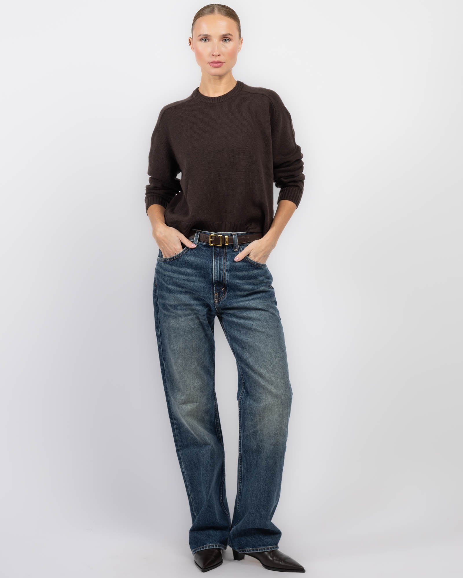 Crop Crewneck Sweater