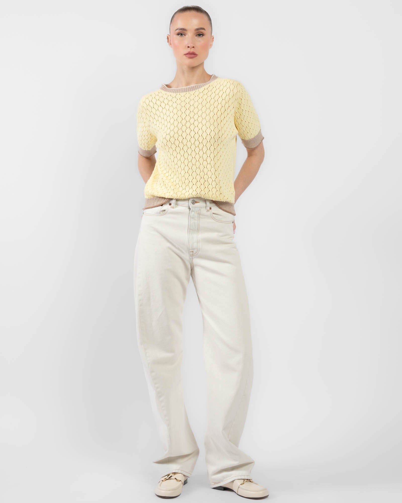 Short Sleeve Knit Top