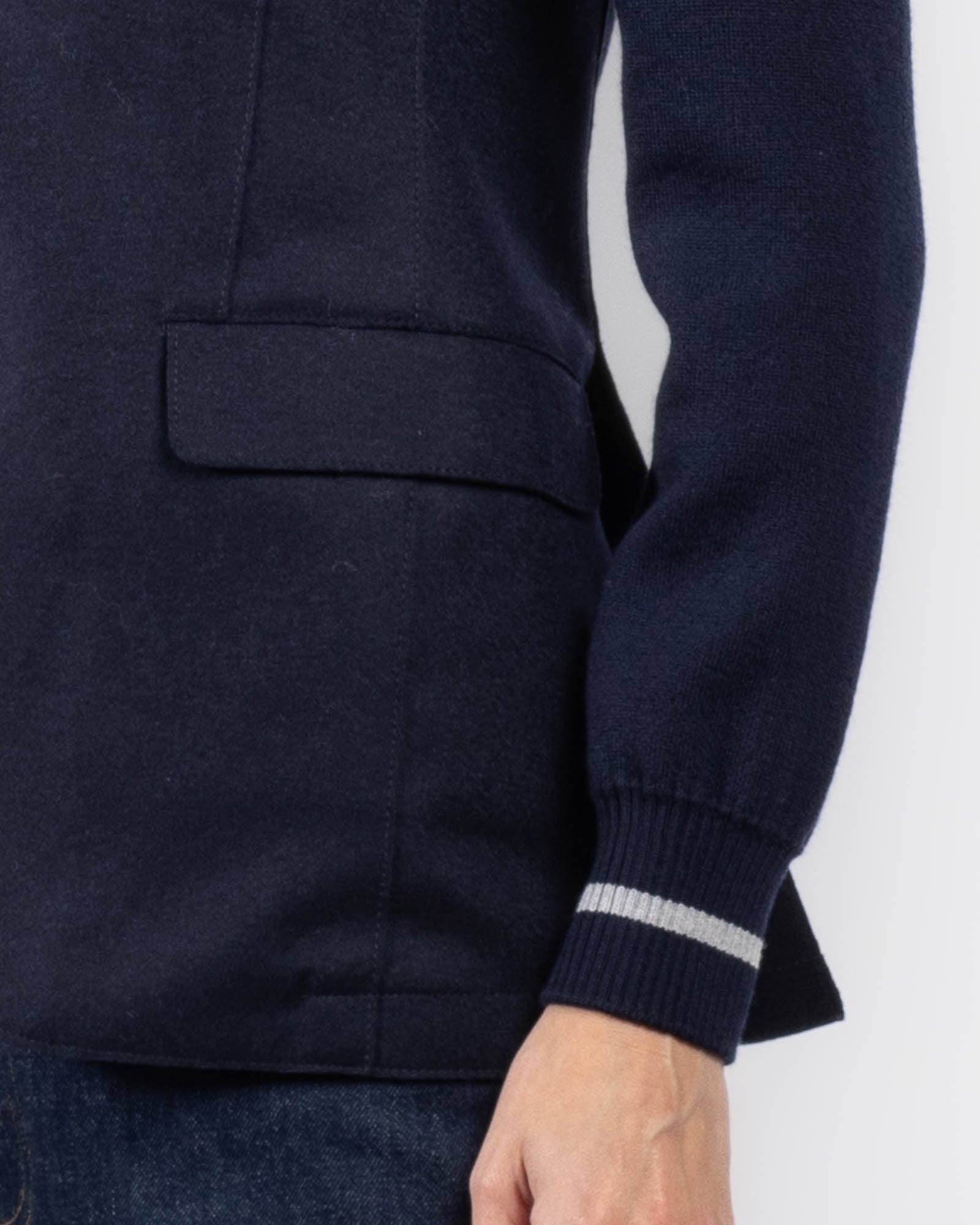 Hooded Single Breasted Blazer