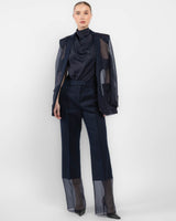 Sheer Hem Pants
