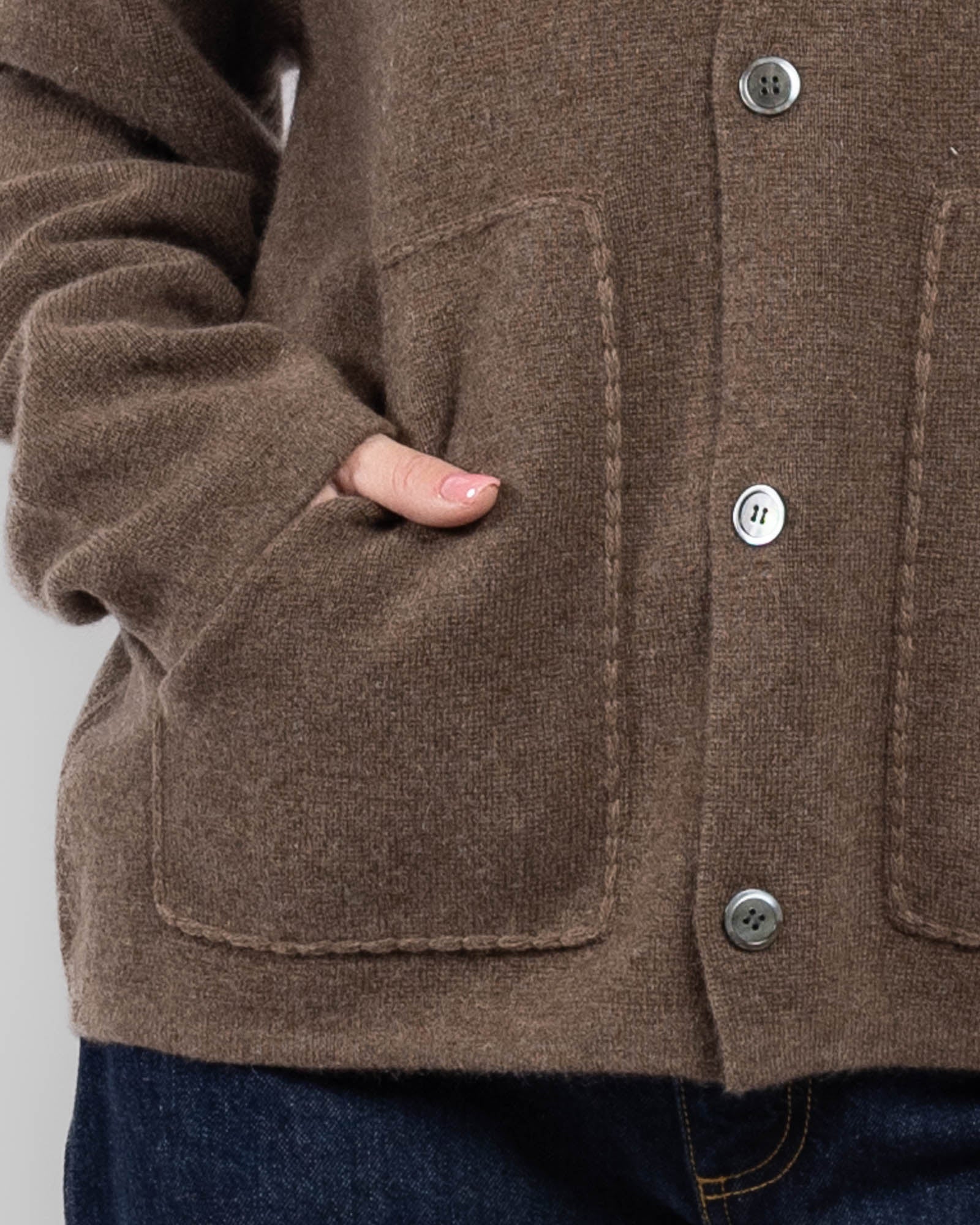 Veste à poche plaquée