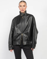 Lee Leather Bomber Jacket