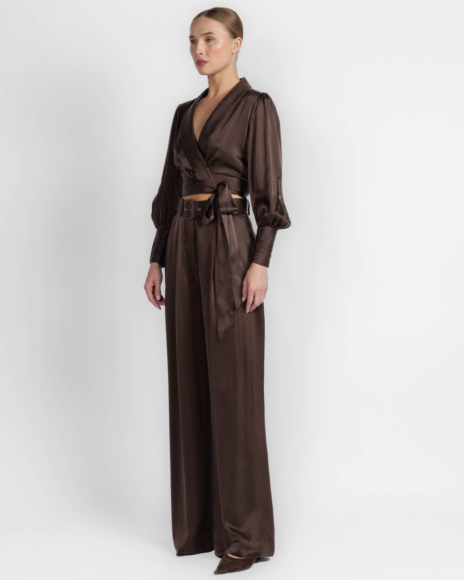 Silk Wrap Top