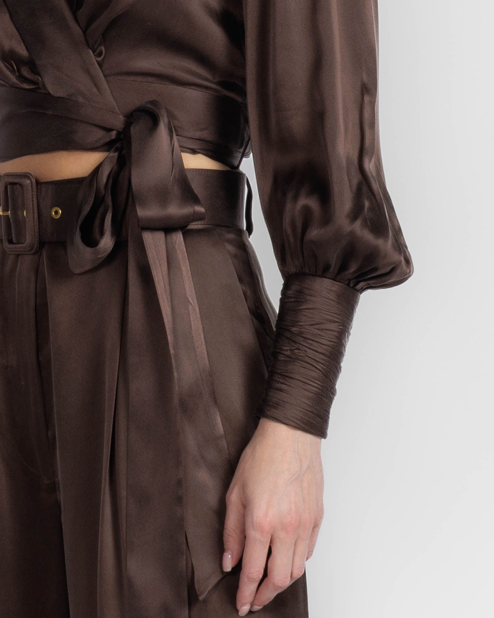 Silk Wrap Top