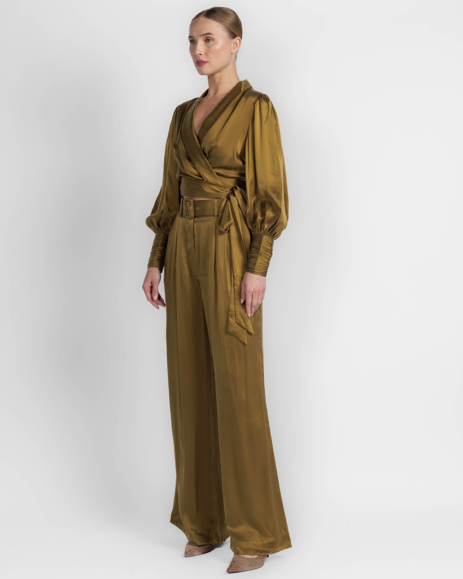 Silk Wrap Top