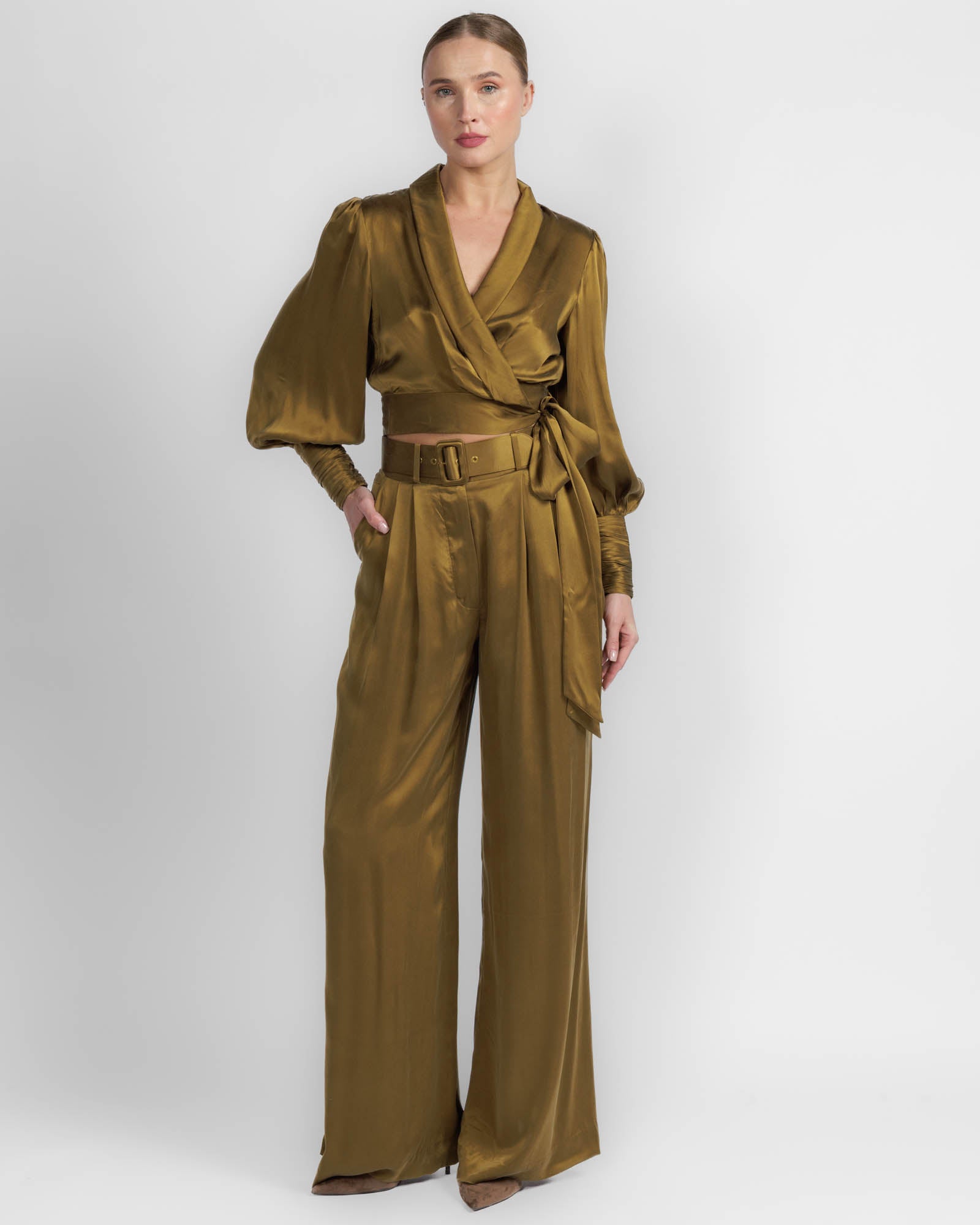 Silk Wrap Top