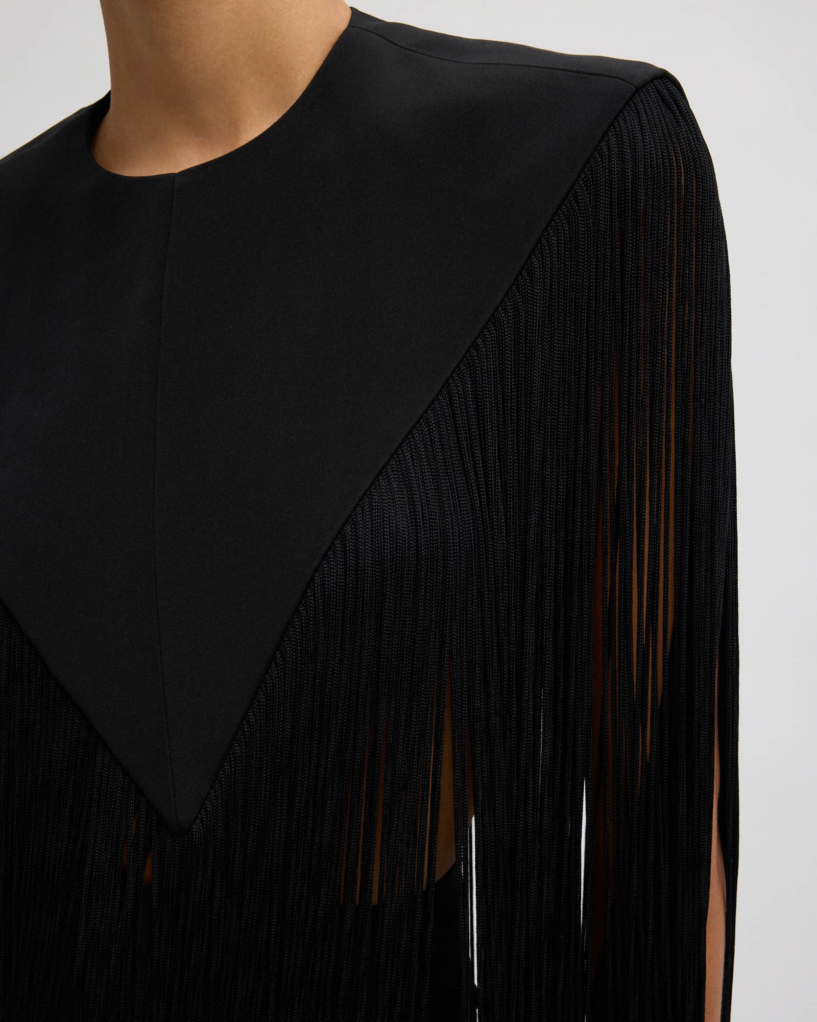 Silk Fringe Cape