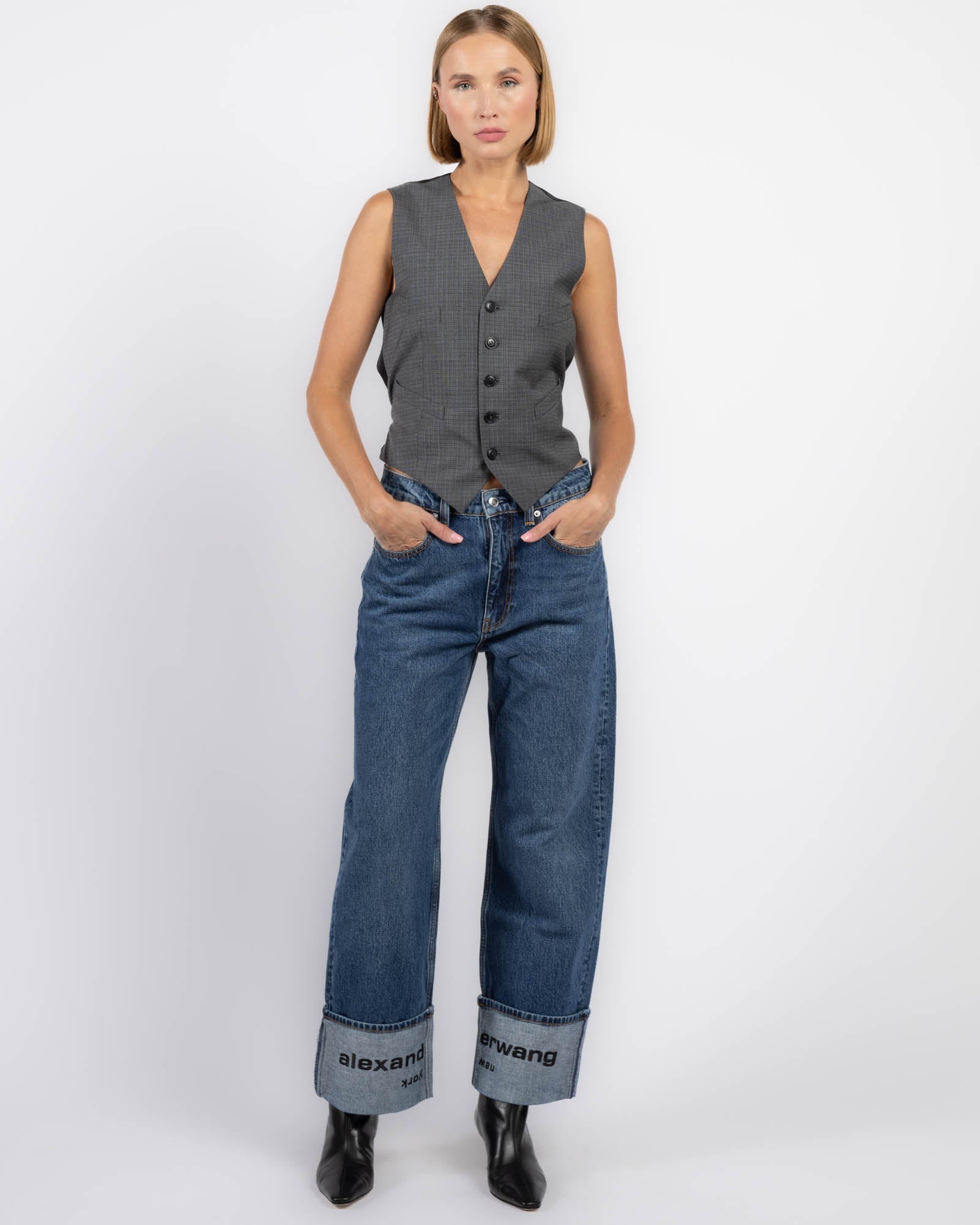 Jean taille mi-haute