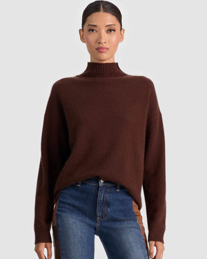 Melie Mock Neck Pullover