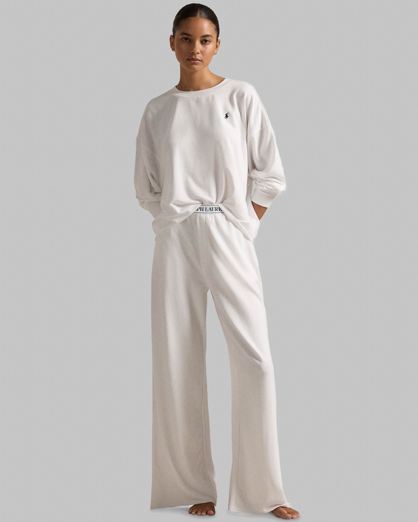 Crew Wide Leg Pant Set