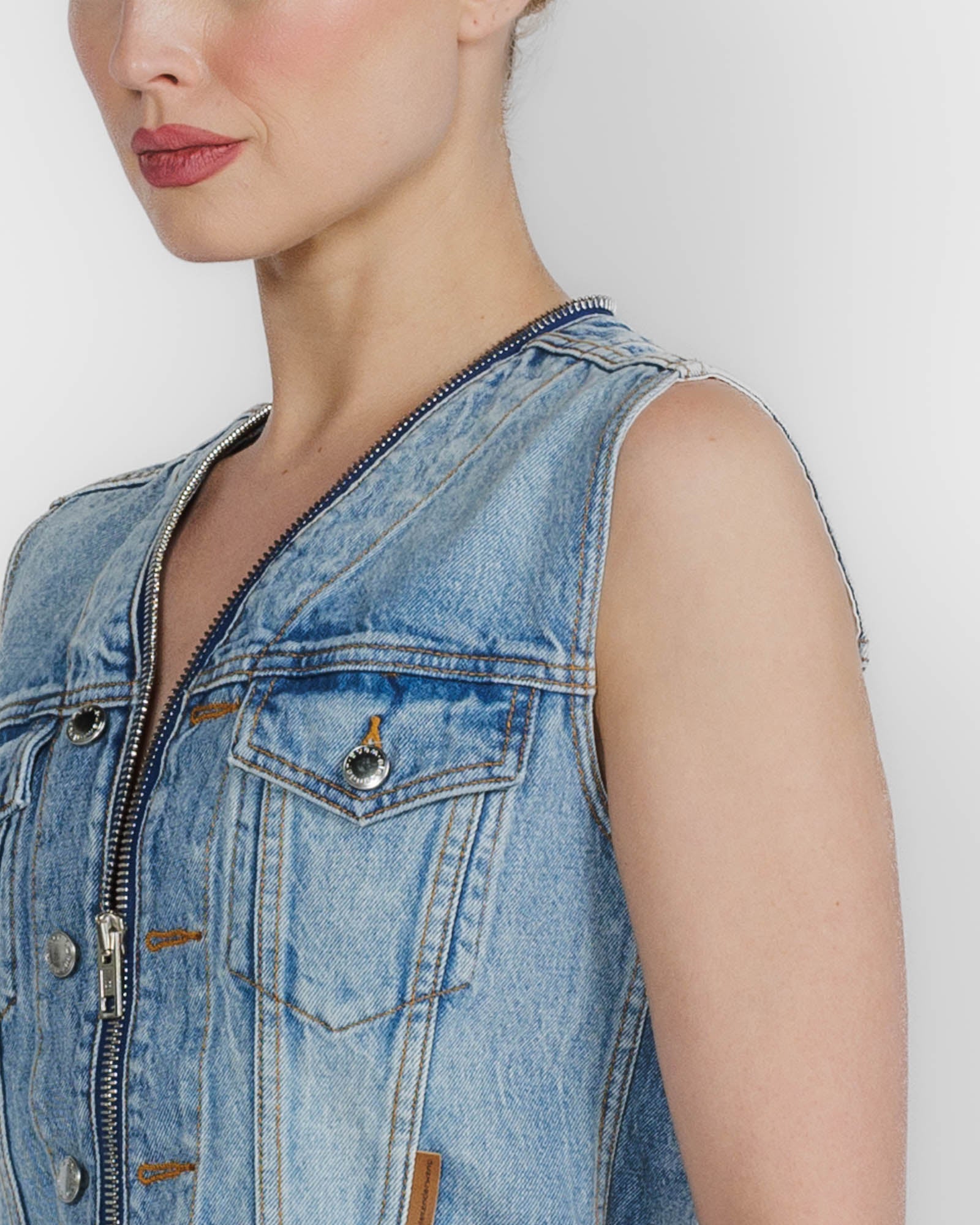 Dipped V Trucker Vest
