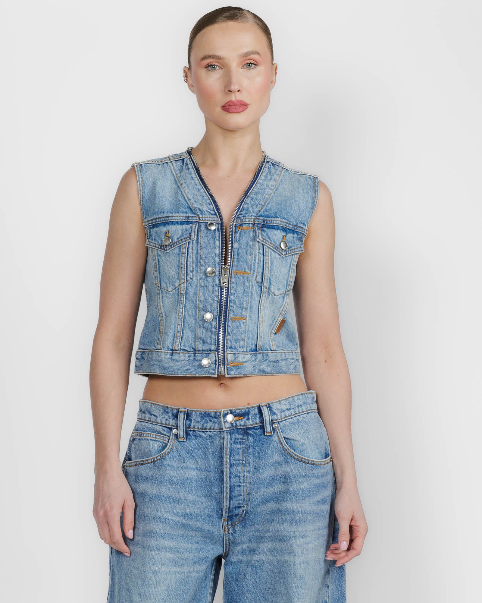 Dipped V Trucker Vest
