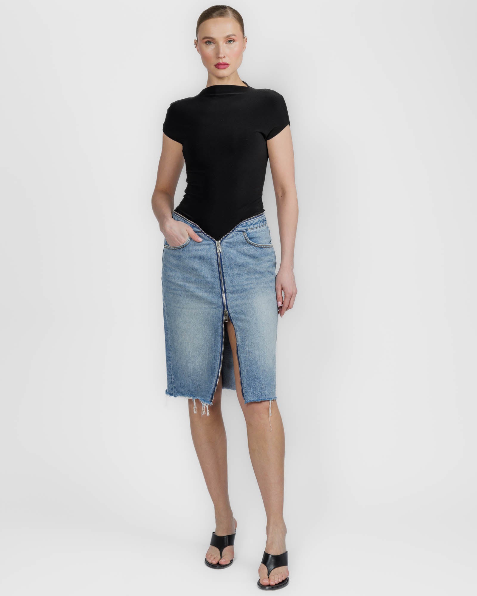 Dipped V Skirt