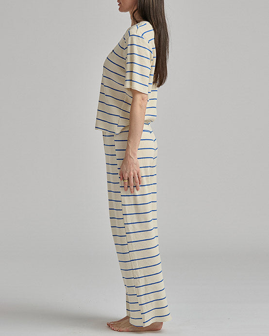 Short Sleeve Top Pant Set