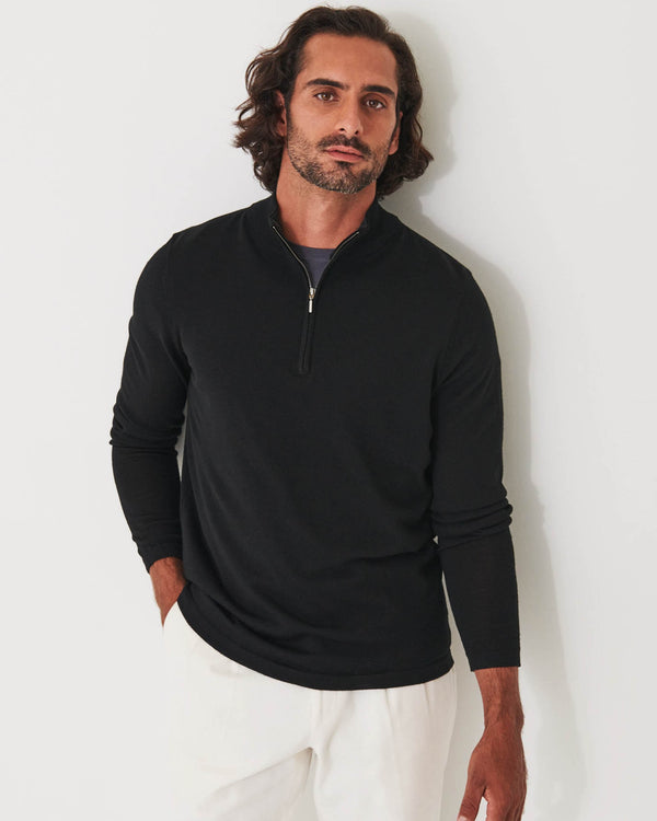 Merino Quarter Zip Sweater