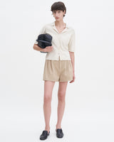 Short Sleeve Collar Cardigan