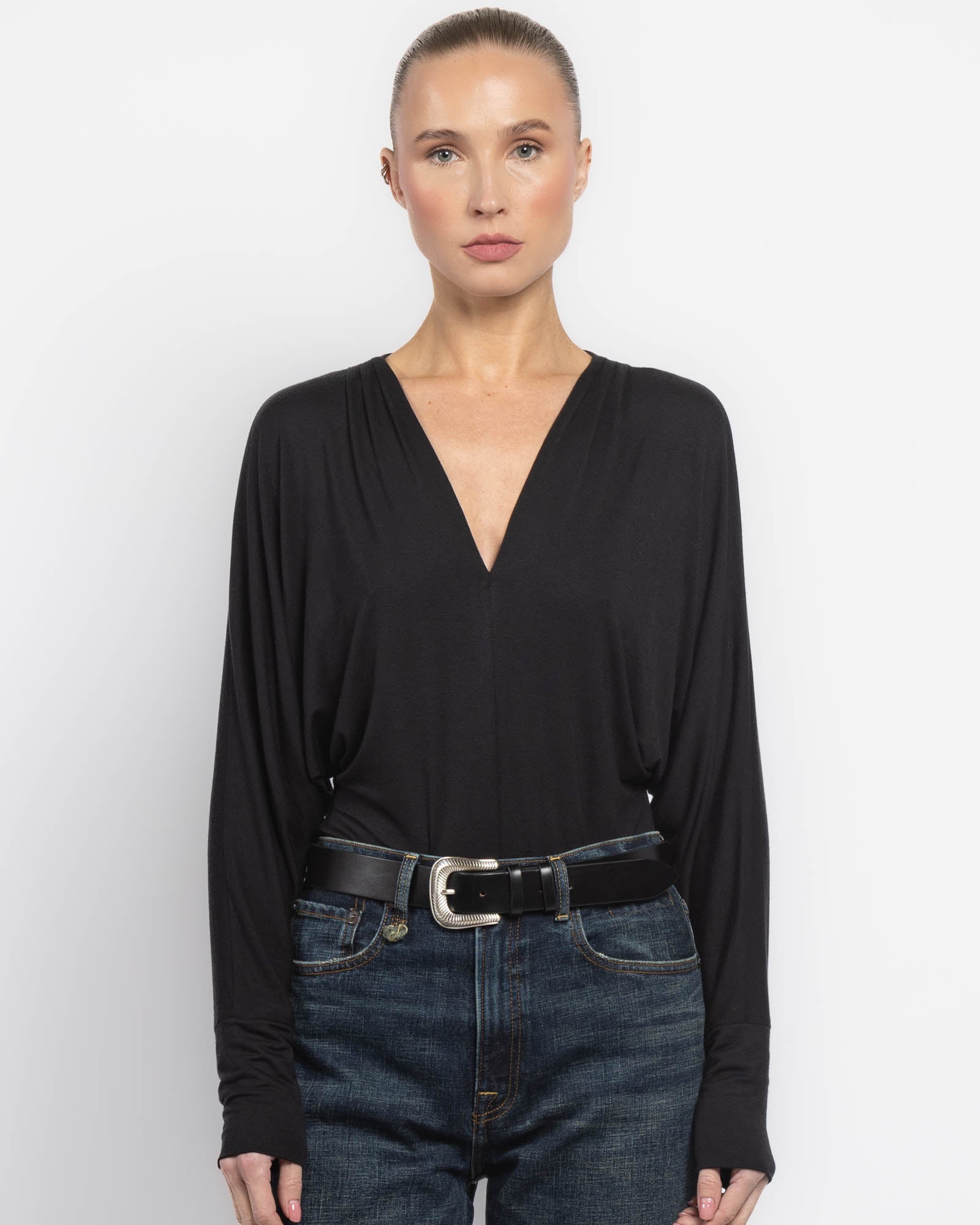 Body Dolman à col en V