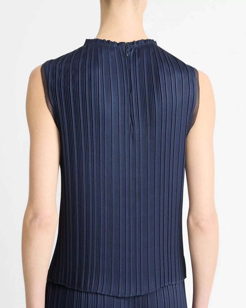 Pleated Crew Top