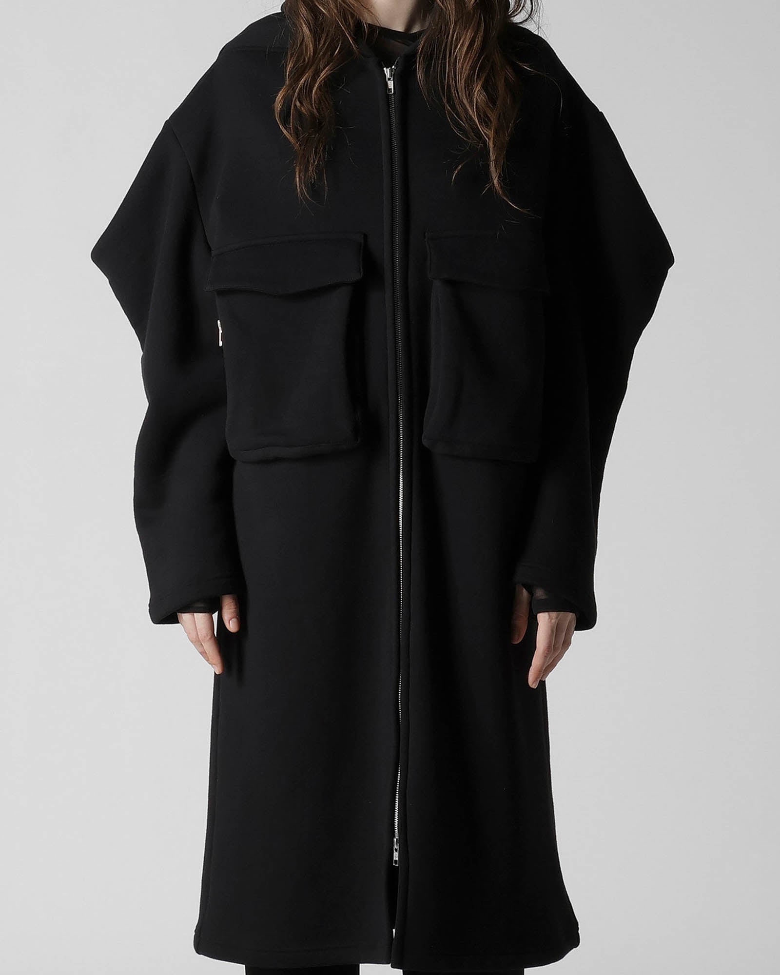 Sleeve Puff Long Jacket
