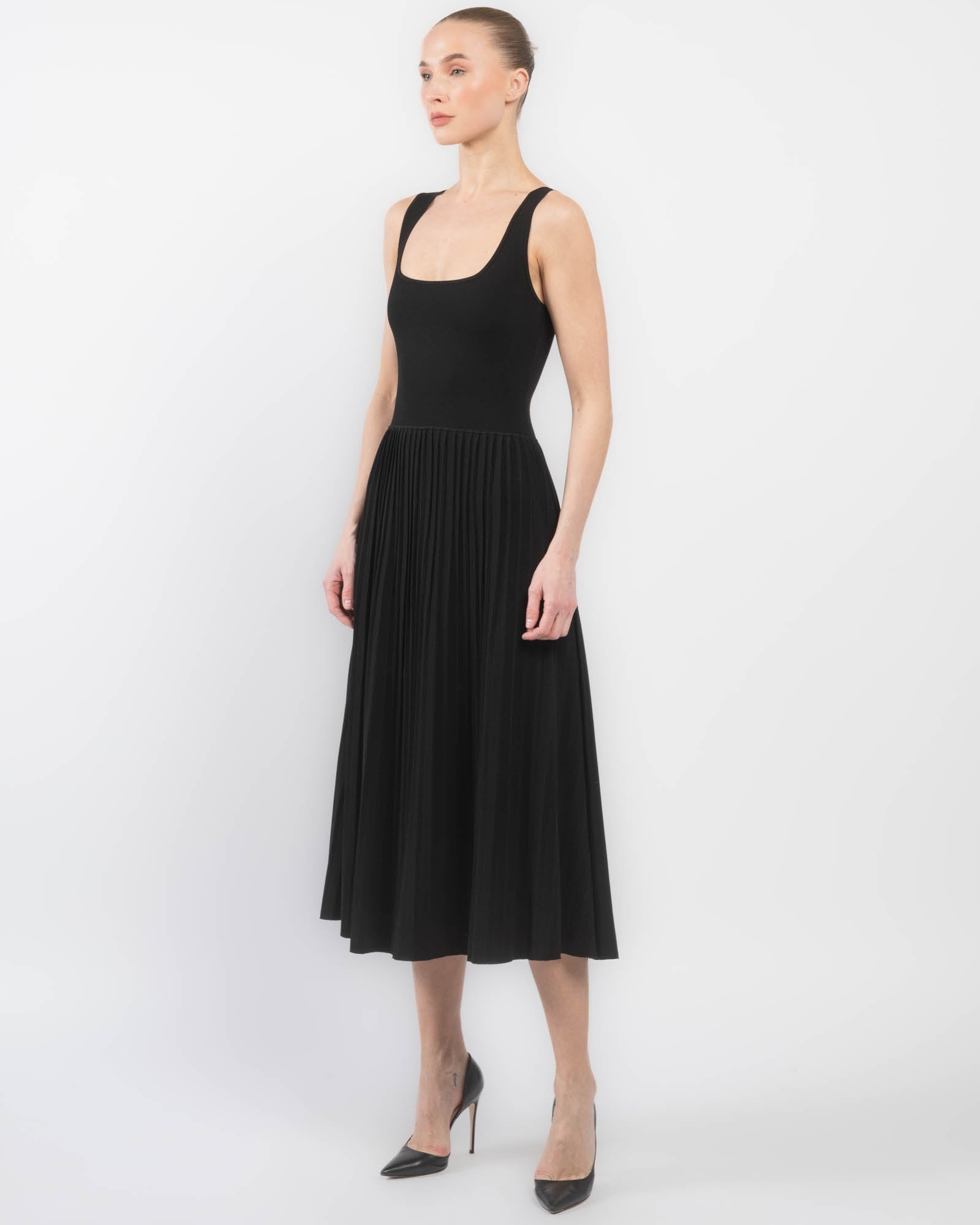 Halter Pleat Dress