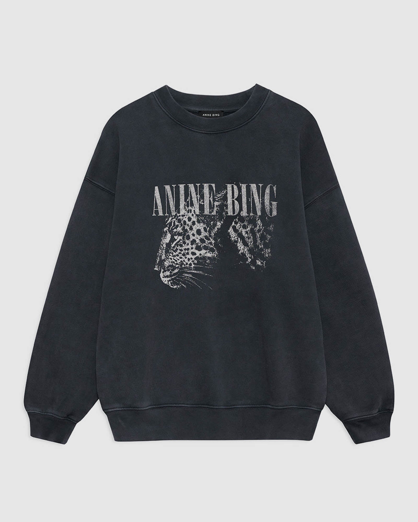 ANINE BING Spencer Leopard Sweater