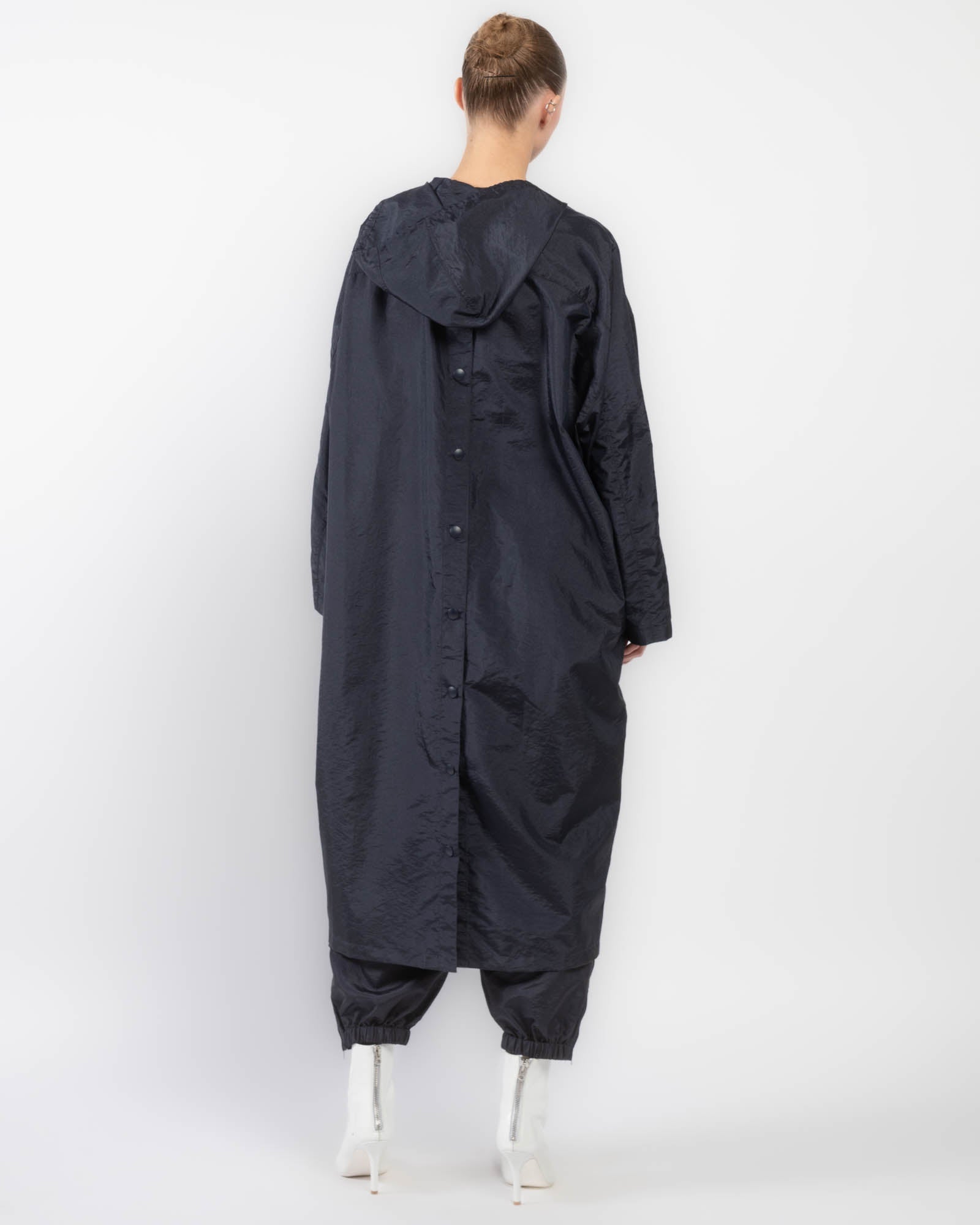 Crispy Nylon Hood Coat