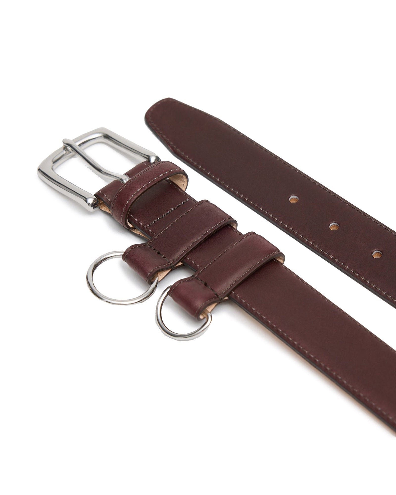 Ring Hardware Leather Belt