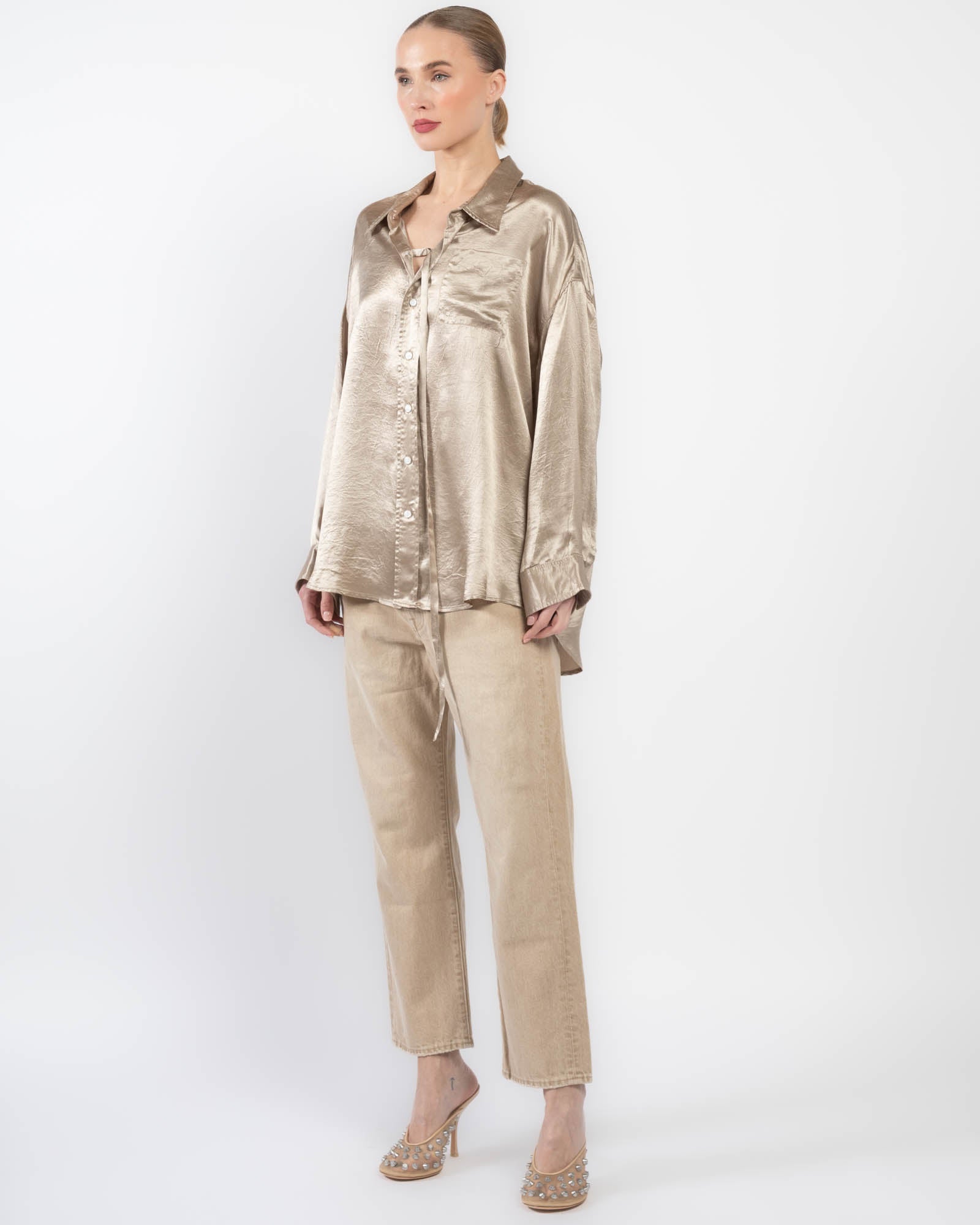 Drop Neck Shirt With Strap