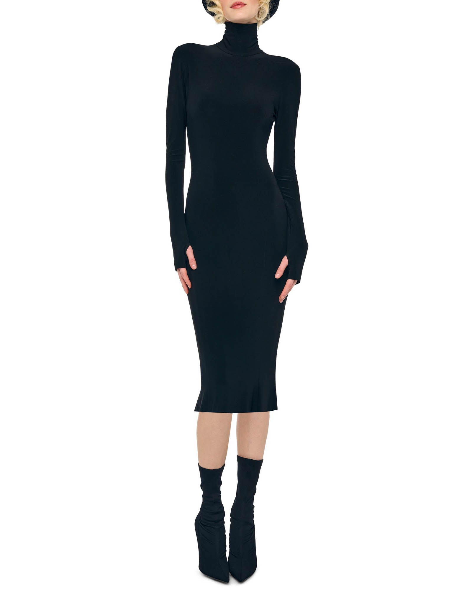 Long Sleeve Turtleneck Dress
