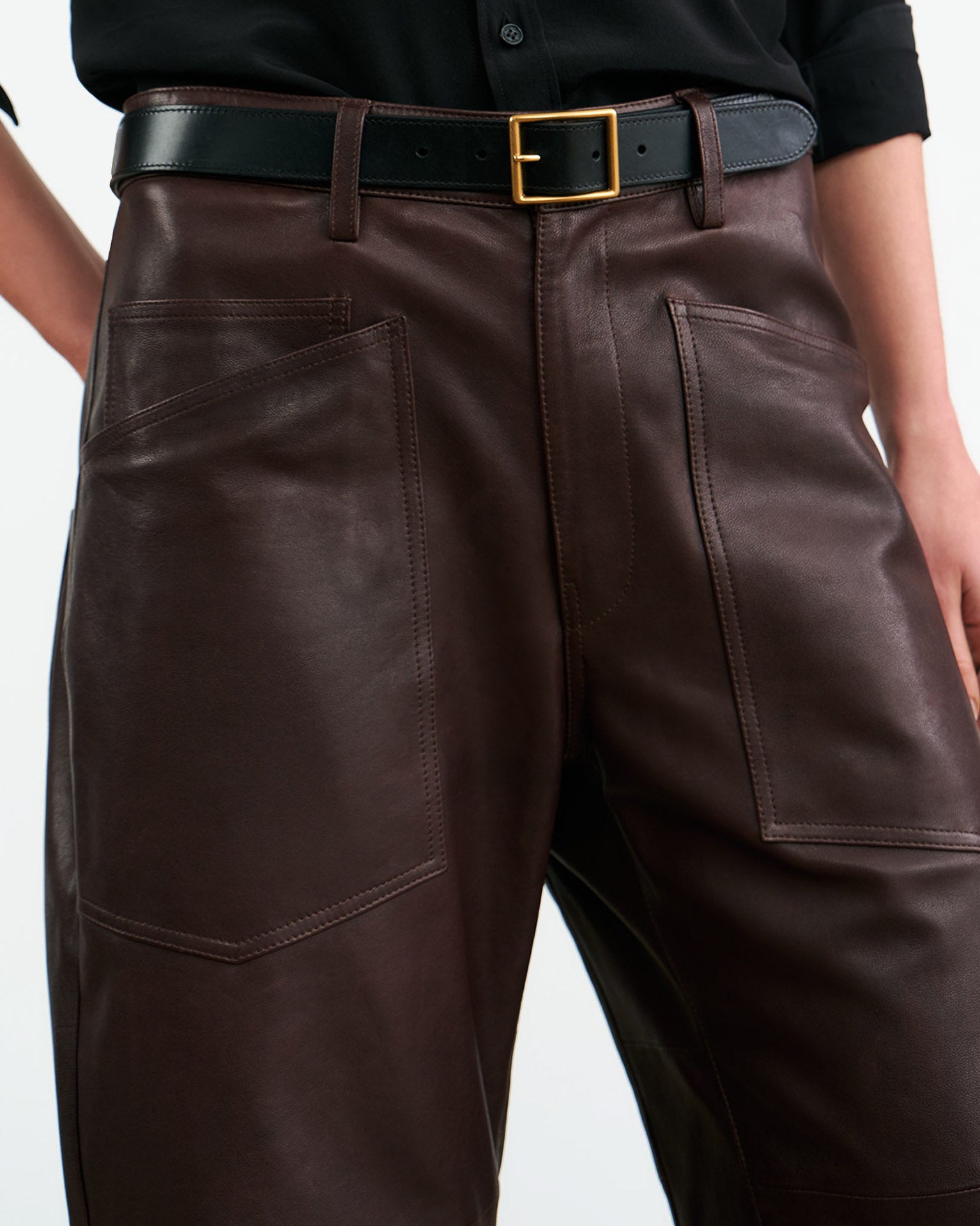 Pantalon en cuir Shon
