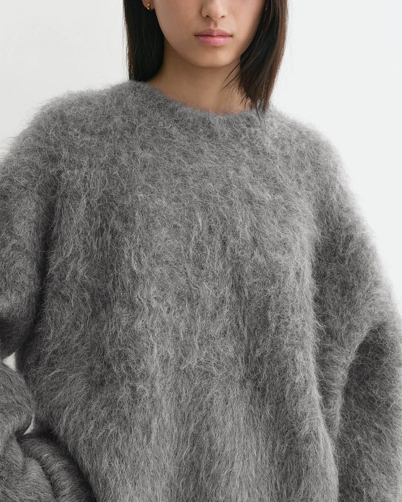 Boxy Alpaca Knit Sweater