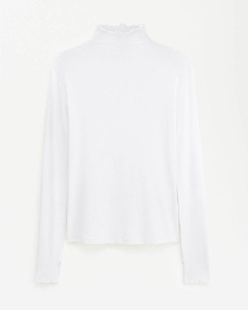 Rib Mock Neck Top