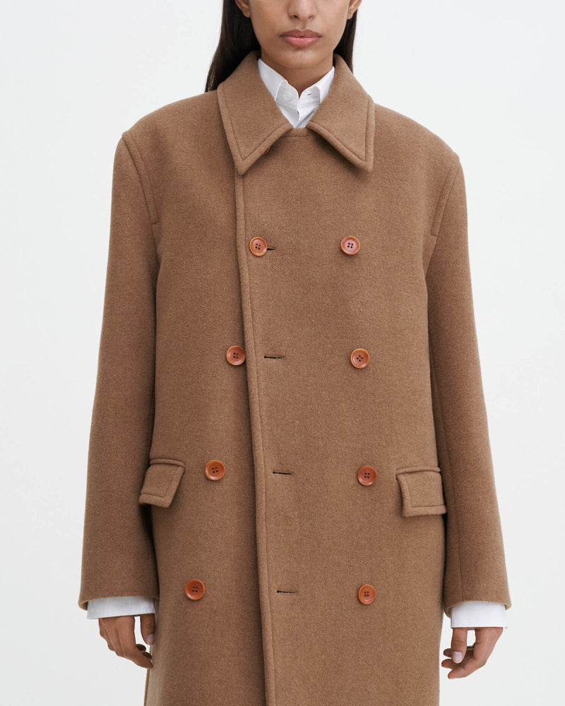 Double-Breasted Wool Coat