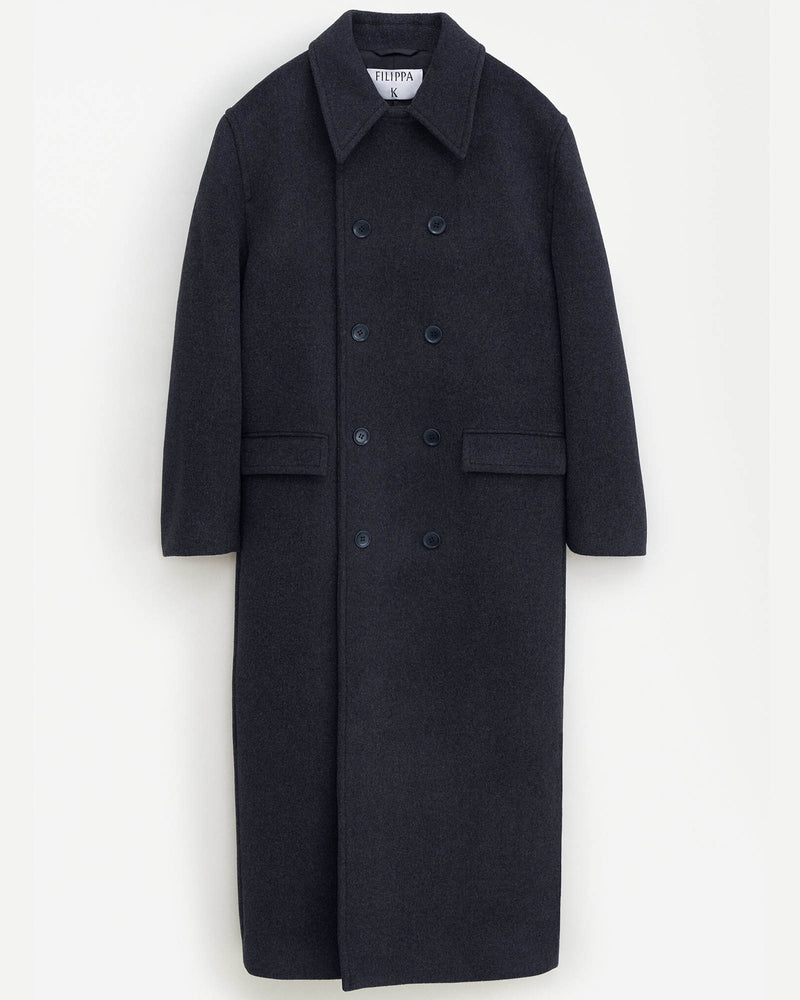 Double-Breasted Wool Coat