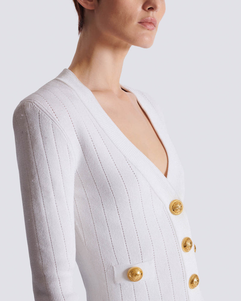 V-Neck Knit Cardigan