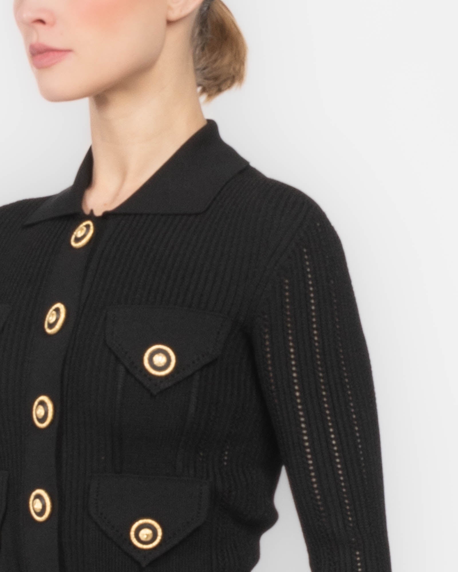 4 Pockets Knit Cardigan