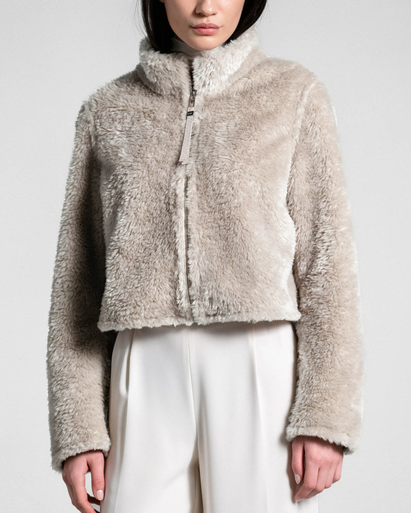 Flake Shearling Coat